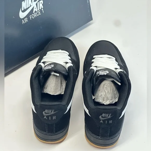 Nike Air Force 1 Low '07 LV8 Black Gum Light Brown White - Picture 3 of 6